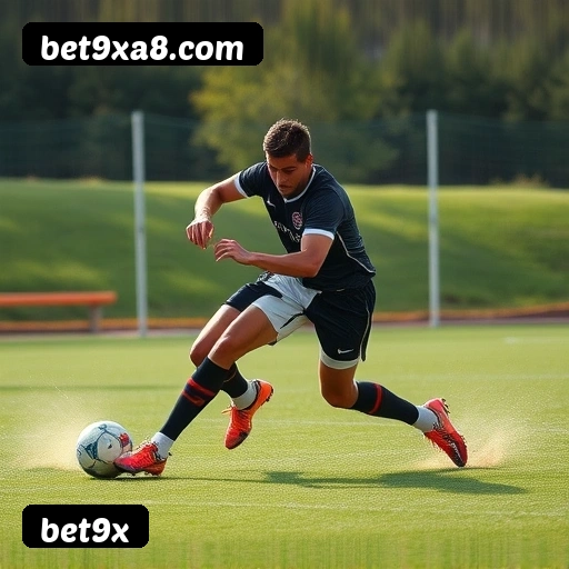 App bet9x para iOS e Android — interface mobile, login biométrico e PIX integrado